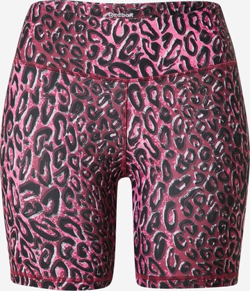 Pantaloni sportivi di Reebok in rosa: frontale