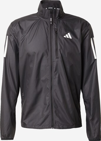 ADIDAS PERFORMANCE Athletic Jacket 'Own The Run' in Black: front