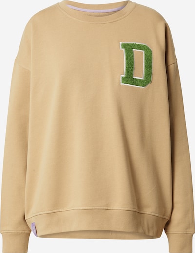 Derbe Sweater majica u svijetlosmeđa / svijetlozelena / bijela, Pregled proizvoda