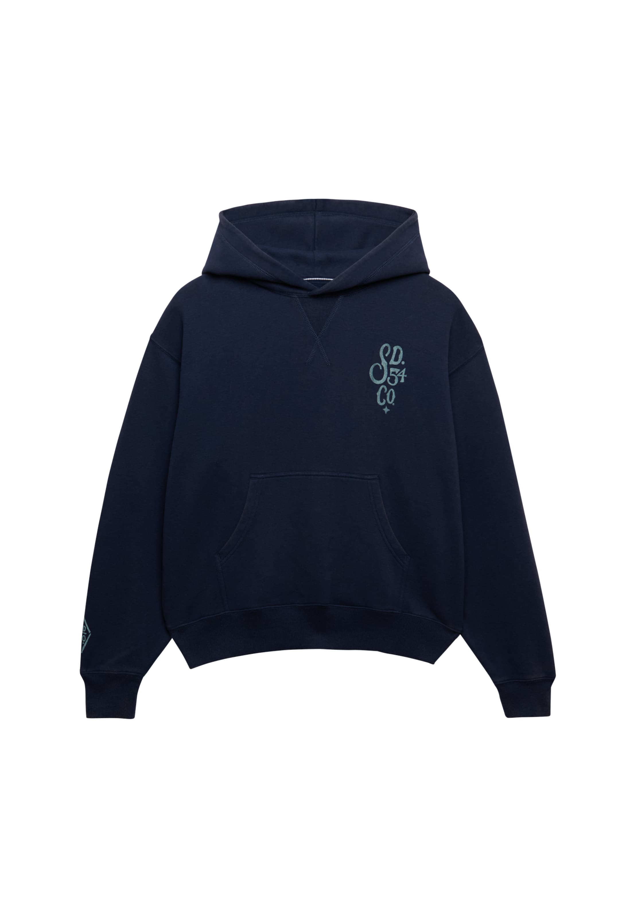 Superdry & Co Sweatshirt 'Heritage Hamptons' in Blauw: voorkant