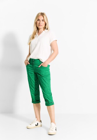 CECIL Slimfit Hose in Grün