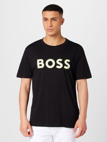 BOSS T-shirt i svart: framsida