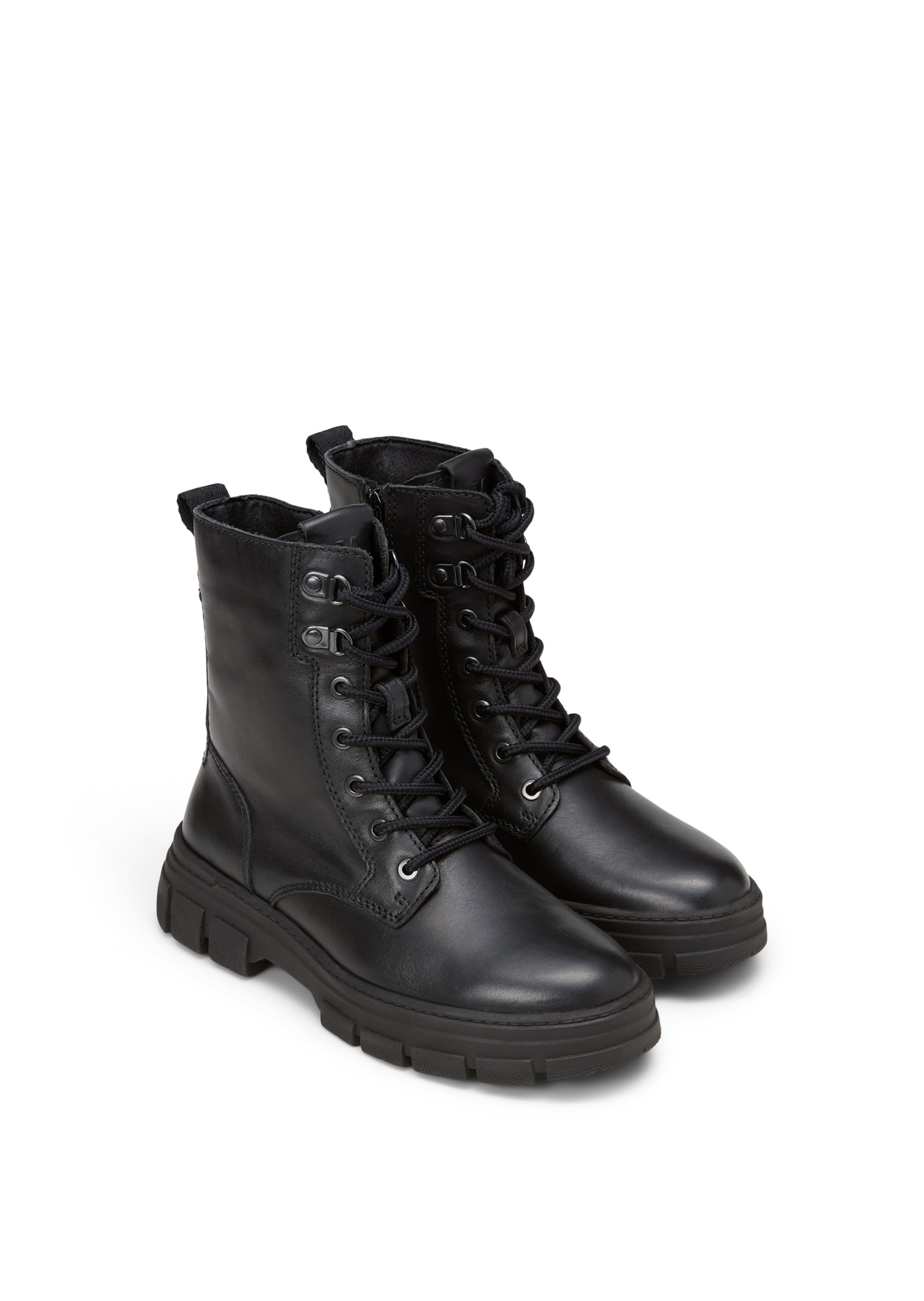 Marc O'Polo Schnürstiefelette 'Josy' in Schwarz