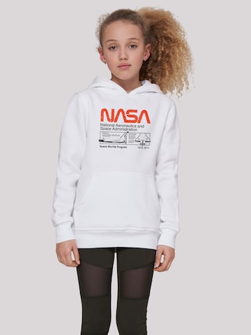 F4NT4STIC Sweatshirt 'NASA Classic Space Shuttle' in White: front