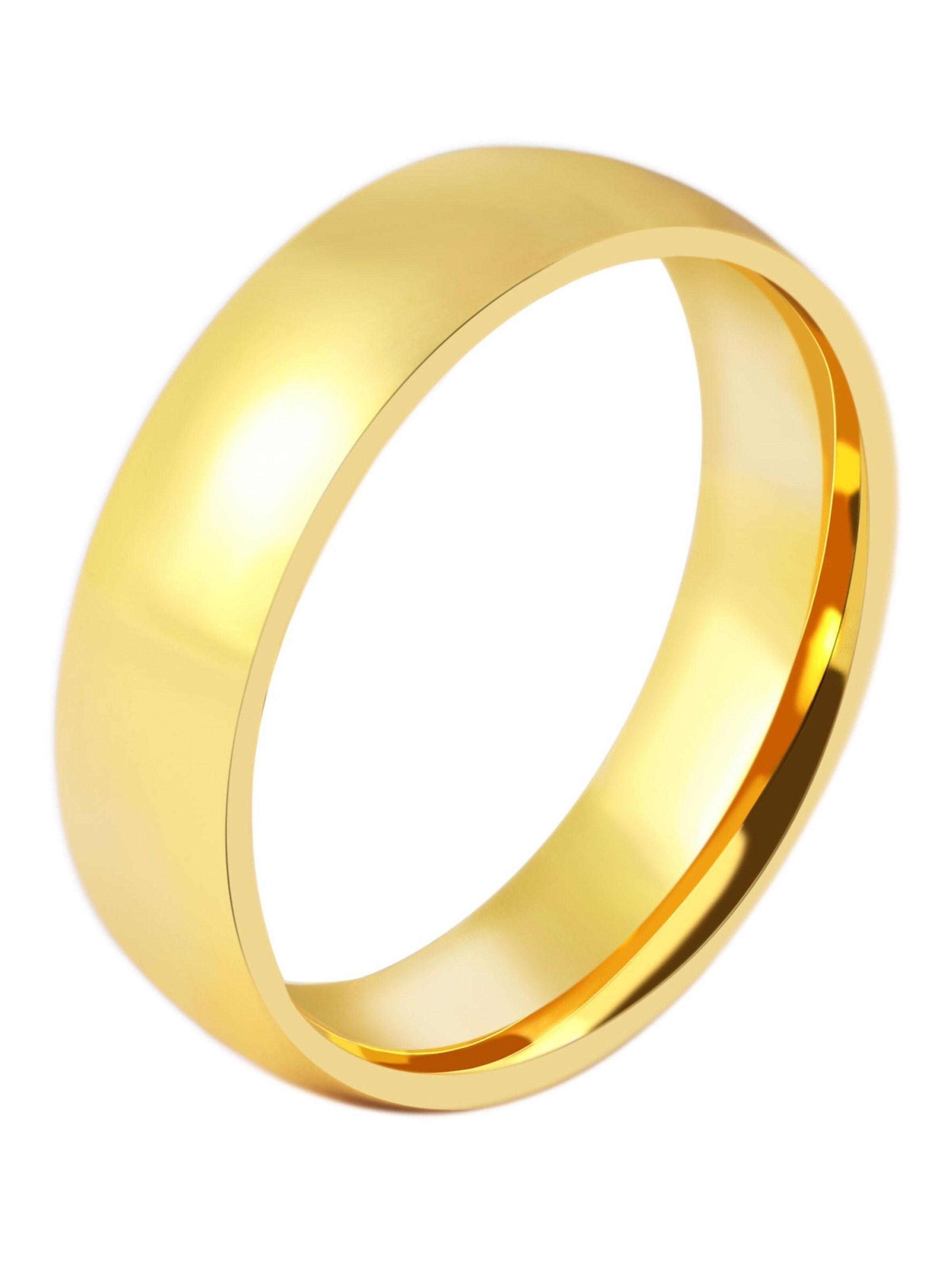 Akzent Ring 'Intertwined, goldfarbig, Ionenplattierung' in Gold: front