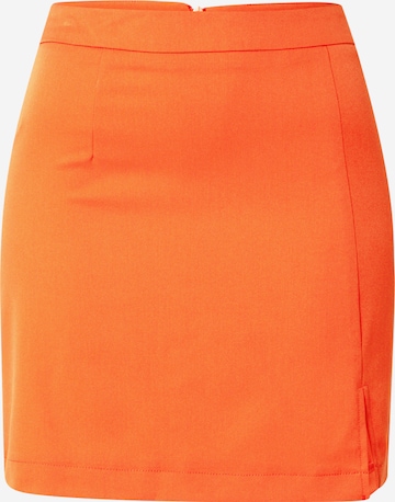 PIECES Nederdel 'THELMA' i orange: forside