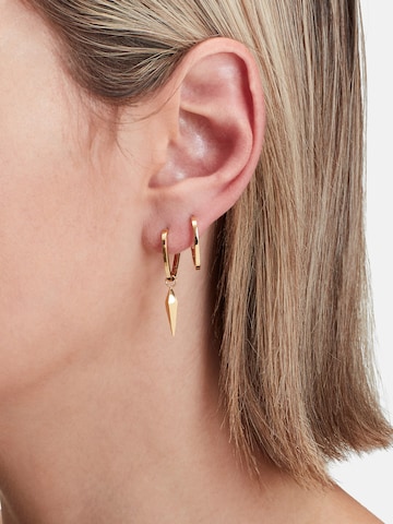 Boucles d'oreilles Liebeskind Berlin en or : devant