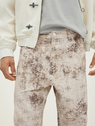 Bershka Baggy Дънки в бежово