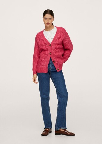 Cardigan 'radio' MANGO en rose