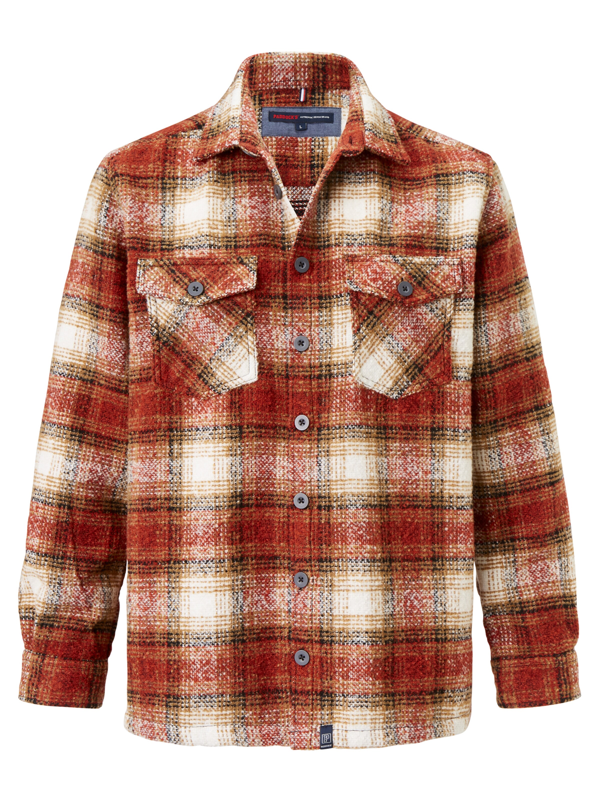 PADDOCKS Regular fit Button Up Shirt in Red: front