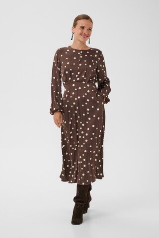 CULTURE Kleid 'Dotty ' in Braun