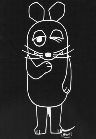 LOGOSHIRT T-Shirt 'Maus' in Schwarz