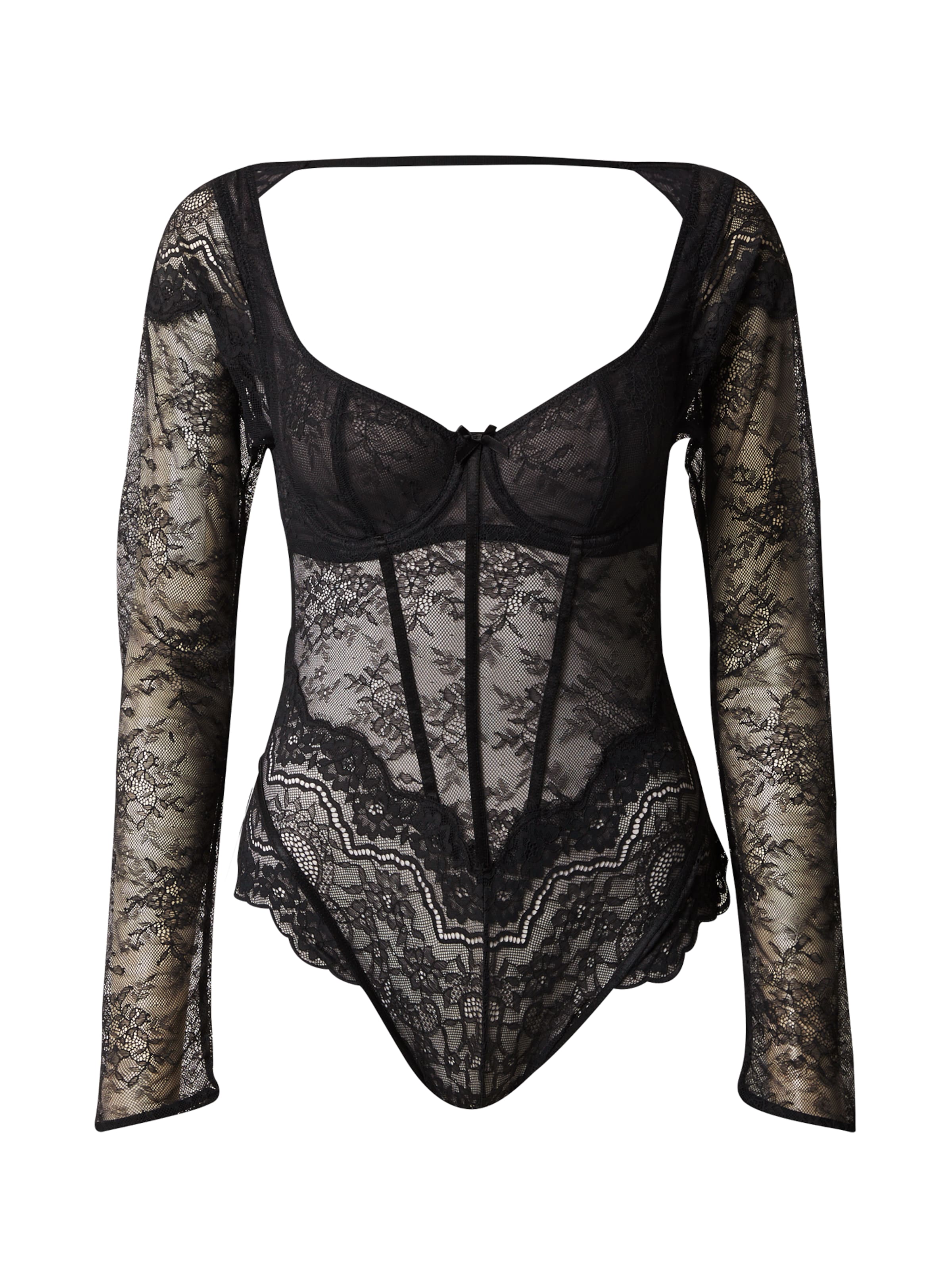 Body 'Mabel' di Hunkemöller in nero: frontale