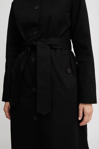 Fransa Between-Seasons Coat 'Cassie' in Black