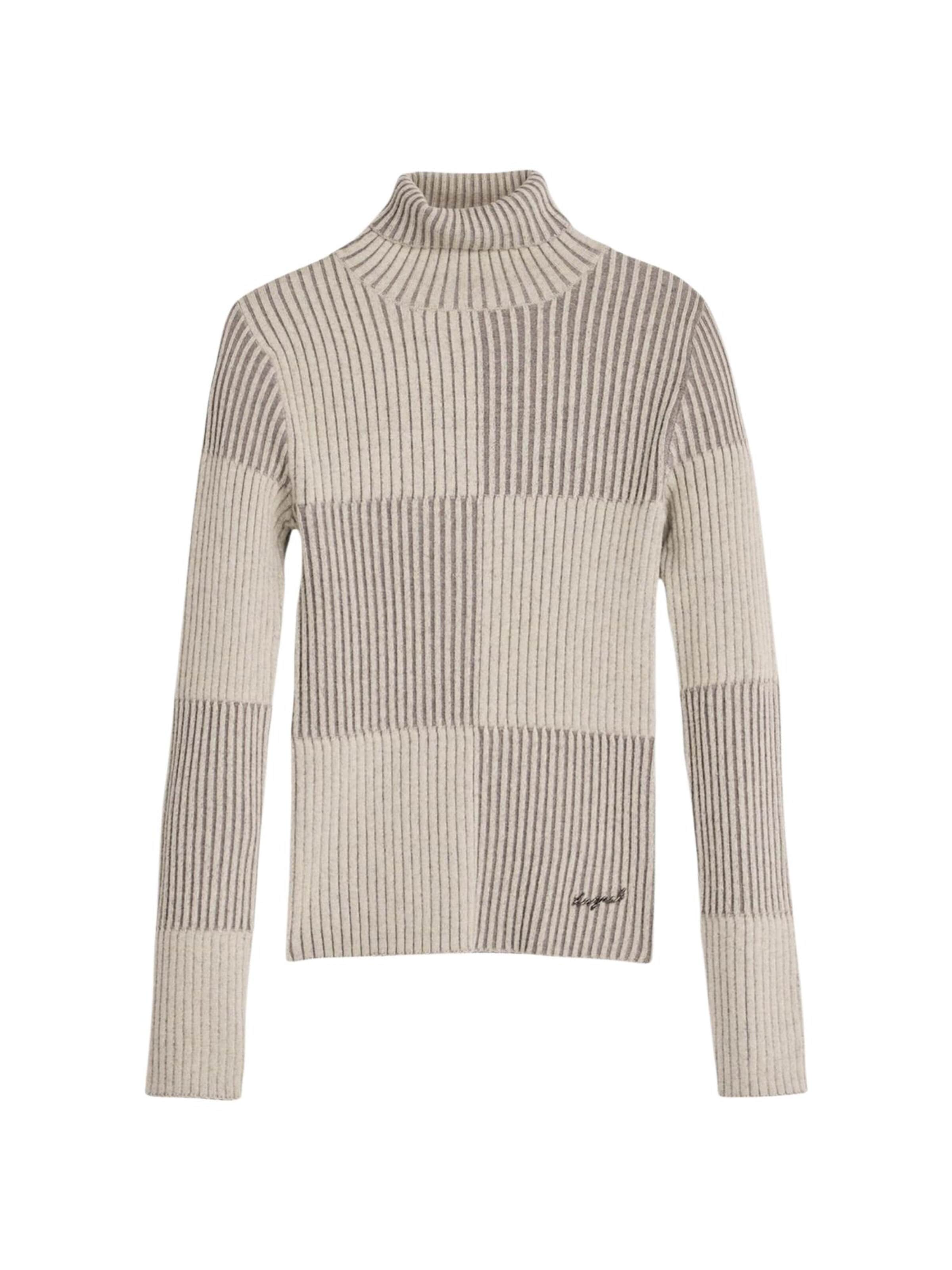 Desigual - Jersey 'REPRIS JERS ABERDEEN 26SWJFX1' en beige: frente