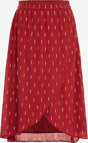 WE Fashion Skirt in Red: front