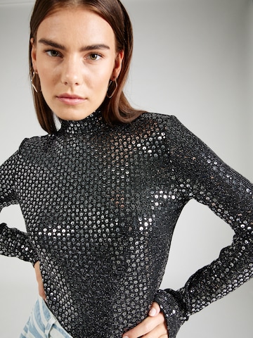 Karl Lagerfeld Shirt 'Sequin Evening' in Zwart