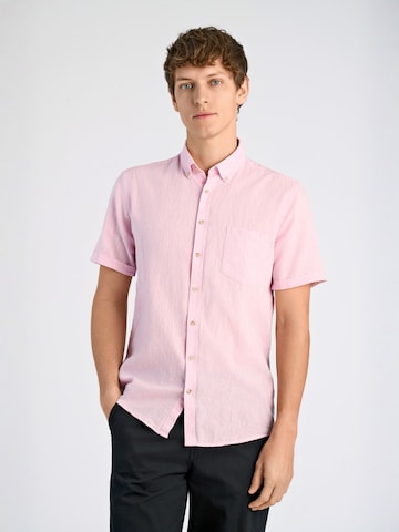Coupe regular Chemise Lindbergh en rose