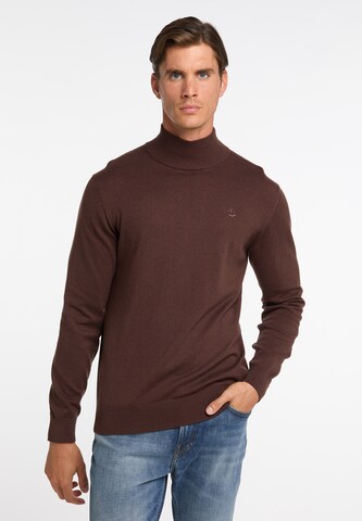 DreiMaster Klassik - Pullover 'Markani' em castanho: frente