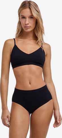 FALKE BH 'Seamless' in Schwarz: Vorderseite