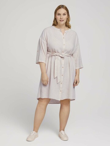 Tom Tailor Women + Shirt Dress in White: front