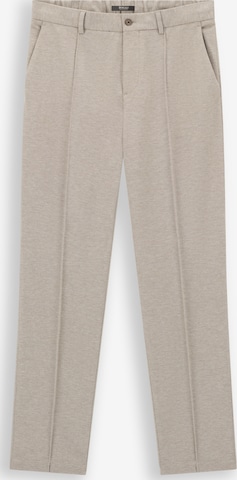Boggi Milano Slim fit Pleat-front trousers in Brown: front
