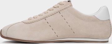 Estro Sneakers hoog '302-24101-4' in Beige: voorkant