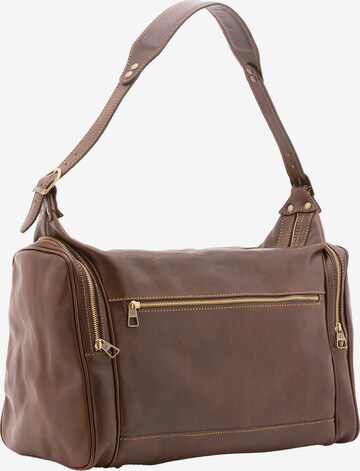 Sac de voyage Viola Castellani en marron : devant