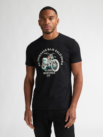 T-Shirt 'Classic' Petrol Industries en noir : devant