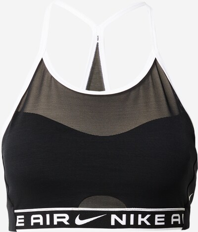 NIKE Soutien-gorge de sport en noir / blanc, Vue avec produit