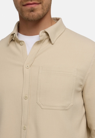JEFF Regular fit Overhemd 'Landon' in Beige