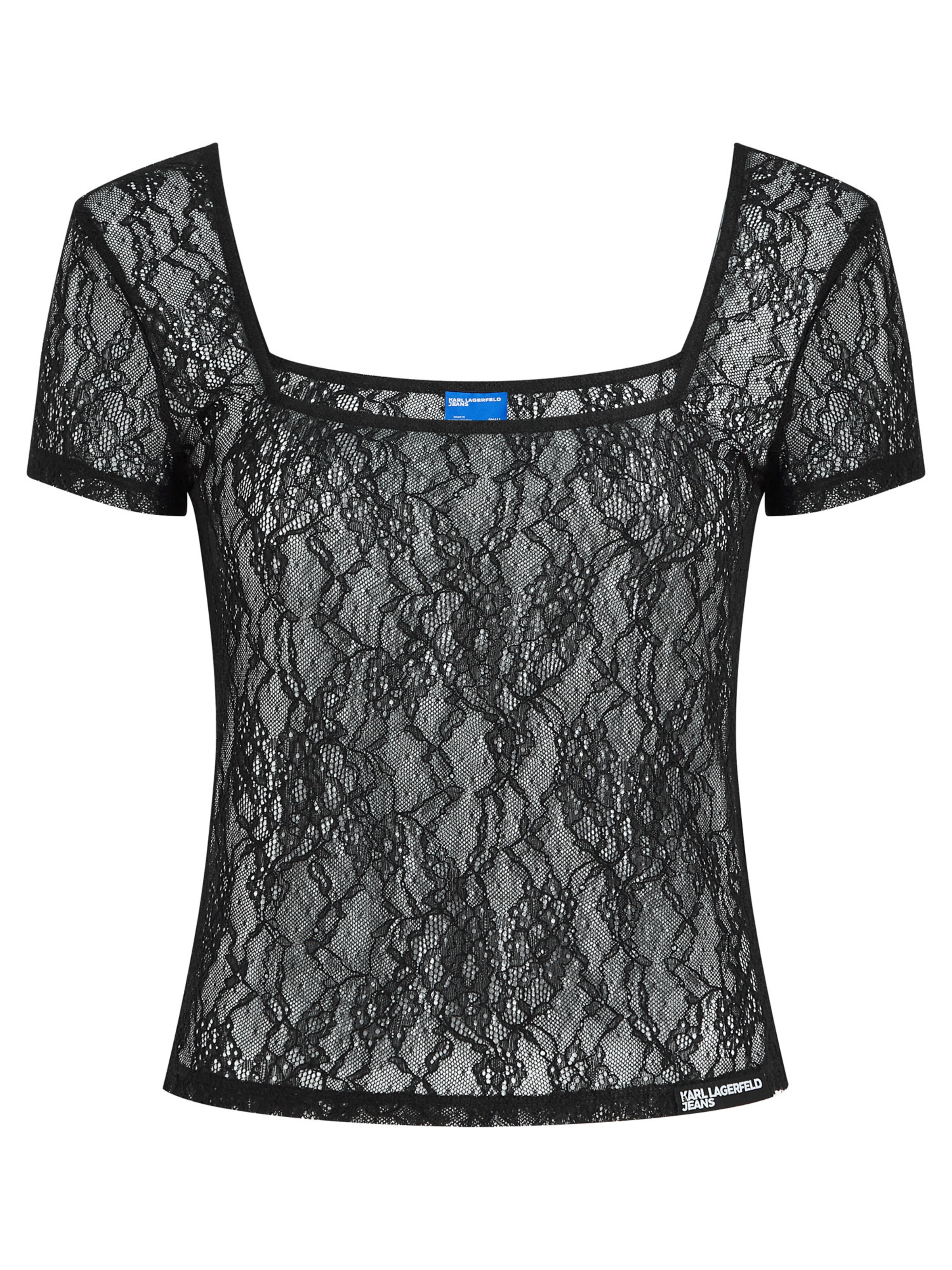 KARL LAGERFELD JEANS Футболка в Черный: спереди
