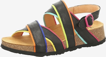 THINK! Sandale 'Koak' in Schwarz: Vorderseite
