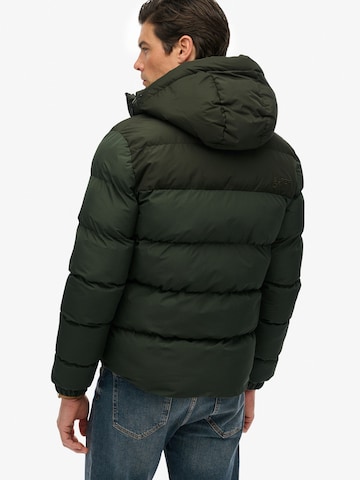 Superdry Kurtka przejściowa w kolorze zielony