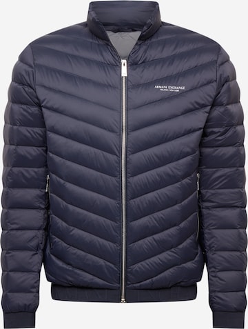 ARMANI EXCHANGE Winter Jacket in Blue: front