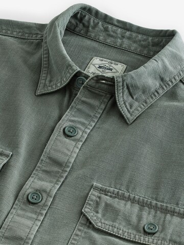 Next Regular fit Button Up Shirt in Green