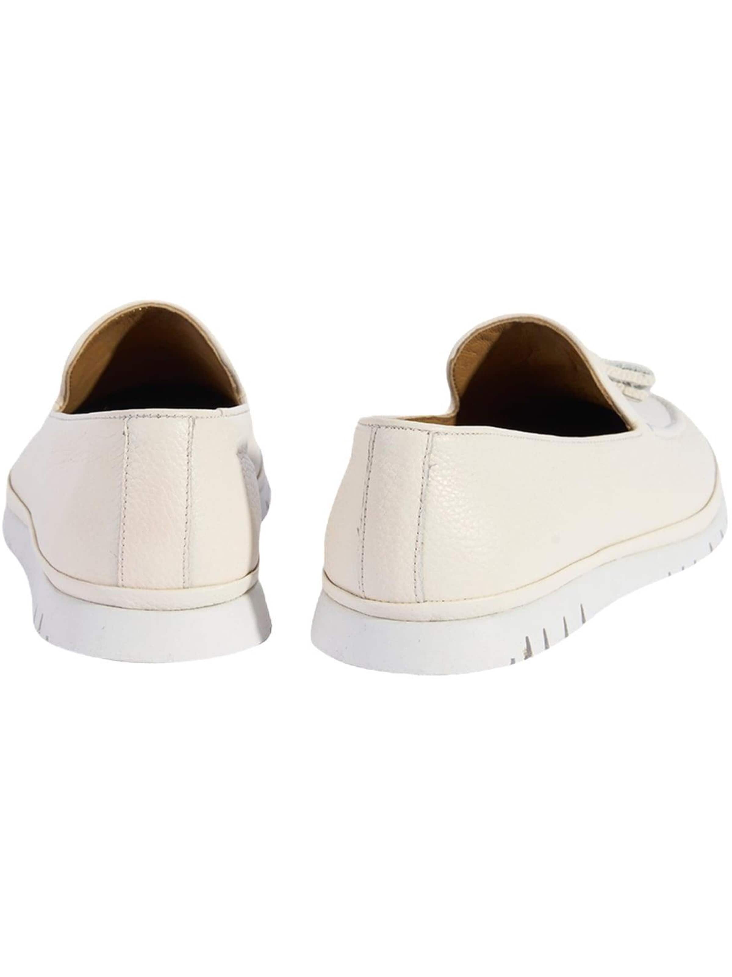 Desa - Mocasines 'DESA Herren-Lederslipper mit Quasten' en blanco