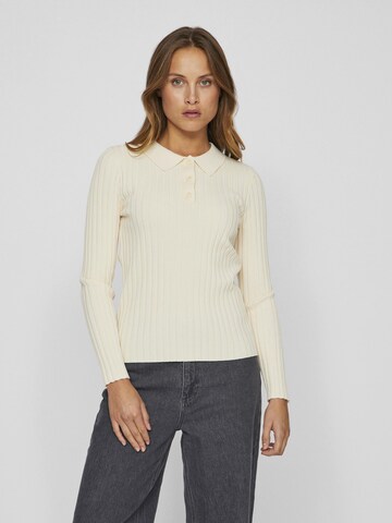 VILA - Jersey en beige: frente