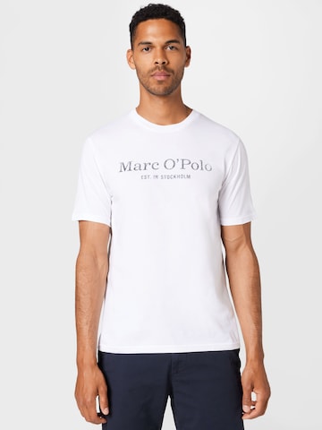 T-Shirt Marc O'Polo en blanc : devant