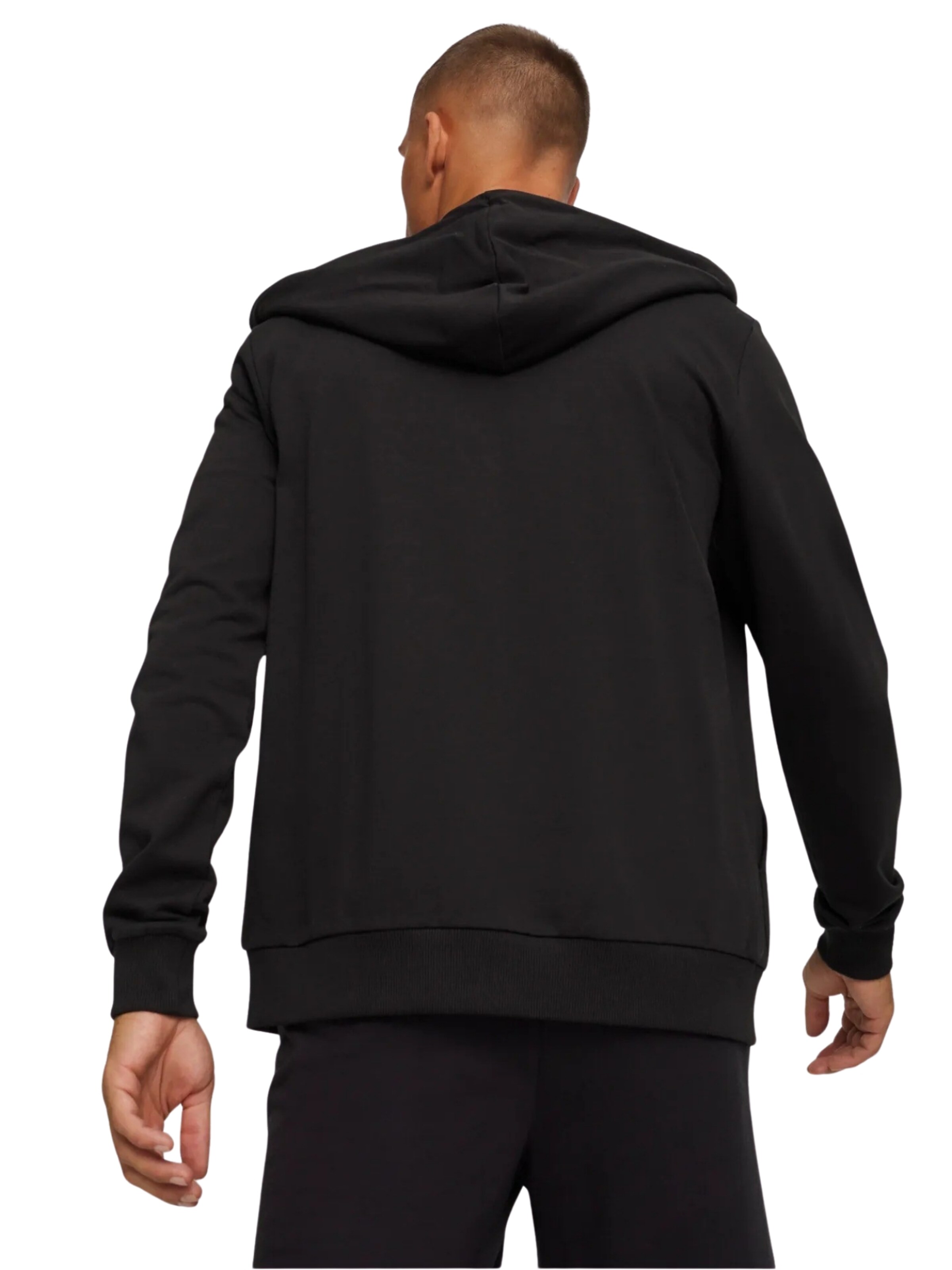 PUMA Zip-Up Hoodie 'Teamgoal' in Black