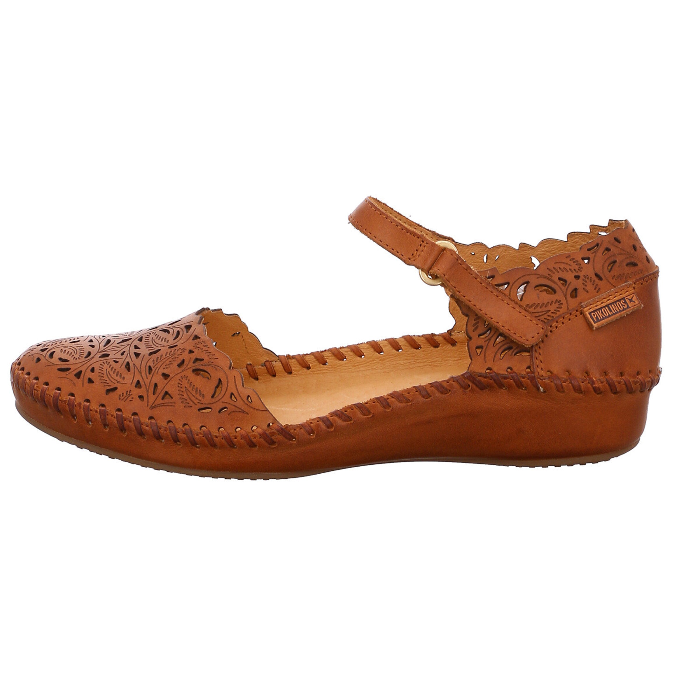PIKOLINOS Ballet Flats with Strap 'P.vallarta' in Brown