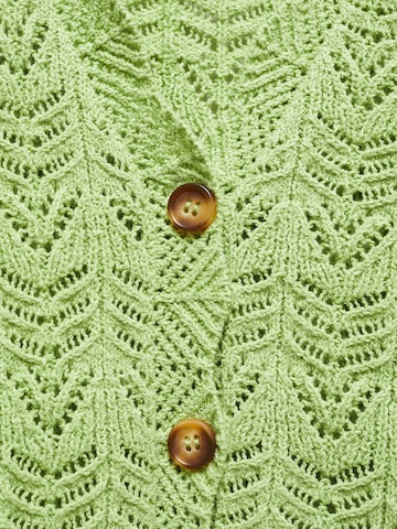 MANGO Плетена жилетка 'SITO' в зелено