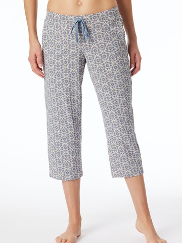 SCHIESSER Pyjamabroek in Blauw: voorkant