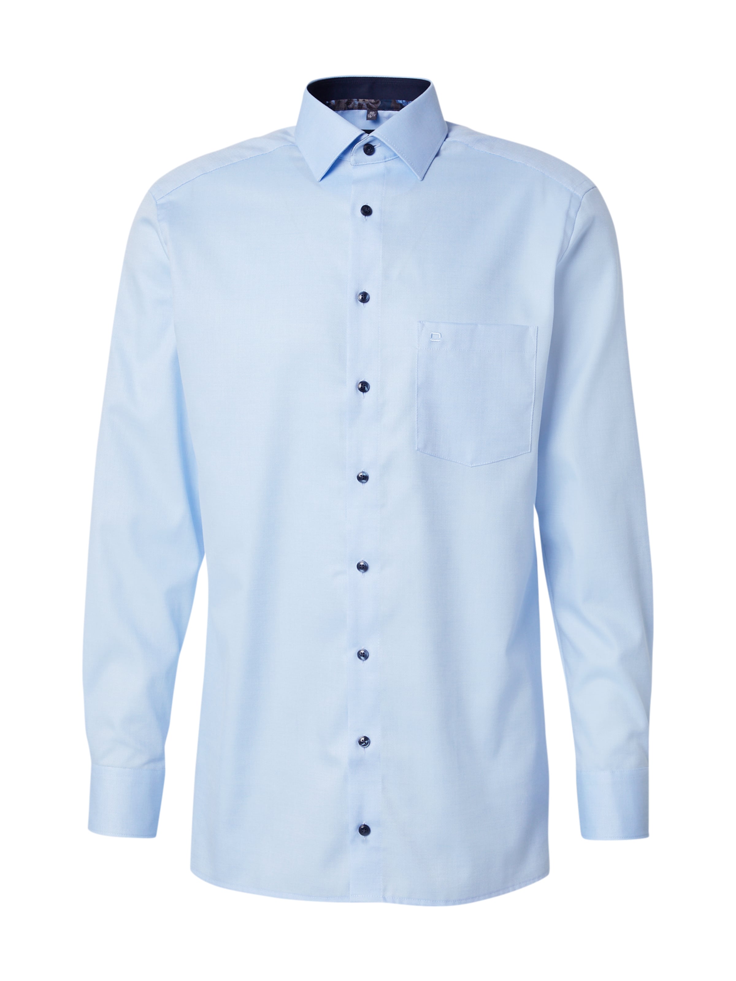 OLYMP Regular fit Риза в синьо: отпред