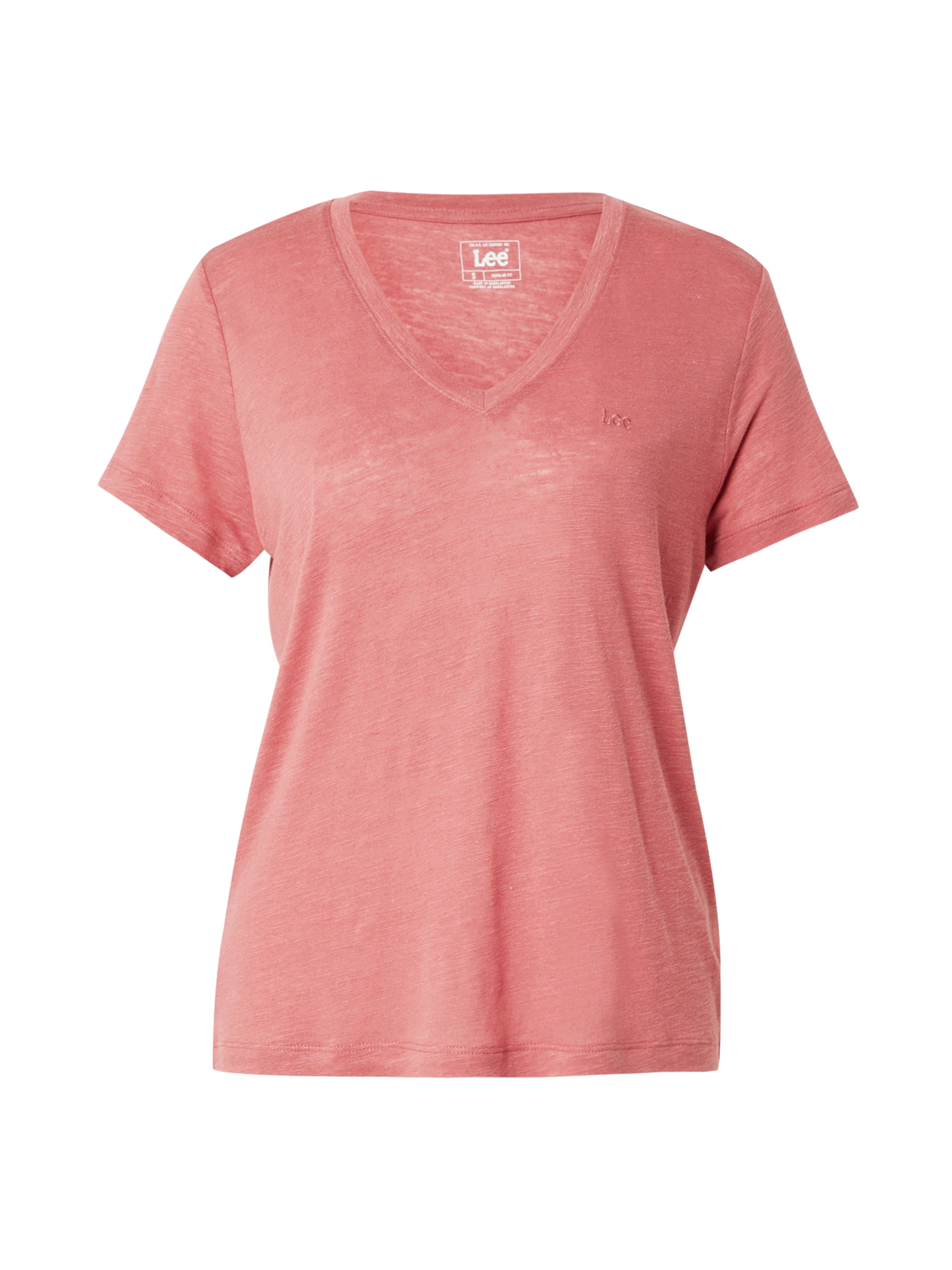 Lee Póló 'V NECK TEE' - rózsaszín: elől