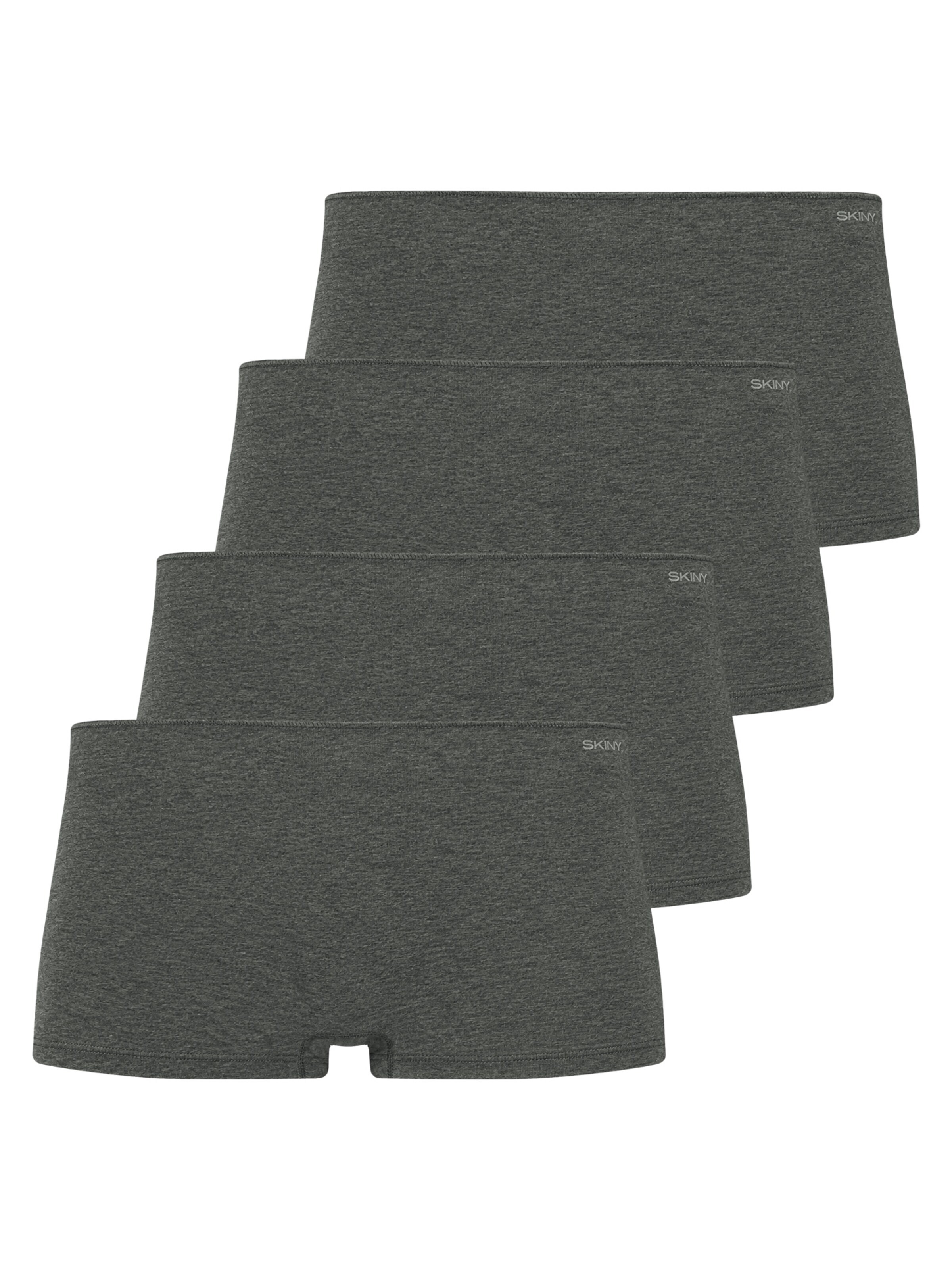 Skiny Slip '2er Pack Boyleg Short Advantage Cotton Stretch'‌‌‌‌‌‌‌‌‌ in Grau: Vorderseite