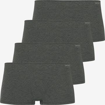 Skiny Slip '2er Pack Boyleg Short Advantage Cotton Stretch' in Grau: Vorderseite