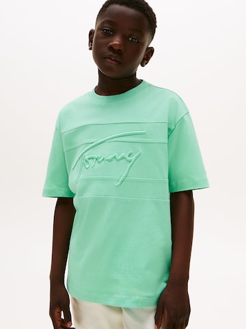 T-Shirt TOMMY HILFIGER en vert : devant