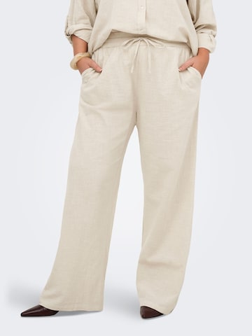 ONLY Carmakoma Loosefit Bukser 'CARTizana' i beige