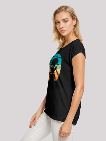 F4NT4STIC Shirt 'Alien Piece Sonnenuntergang' in Black